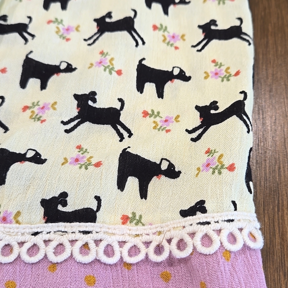 NATURAL LIFE Black and Pink Patterned Pajama Pants - Picture 8 of 14